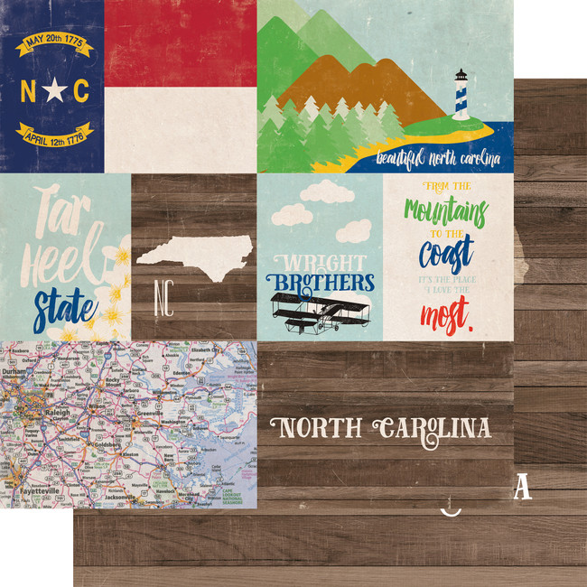 Stateside: North Carolina 12x12 Patterned Paper