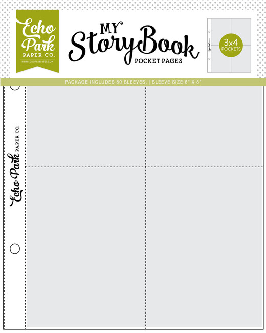 My Story Book: 3x4 Pockets - 6x8 Pocket Page 50 Sheet Pack