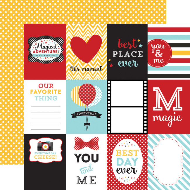 Magical Adventure 3x4 Journaling Cards 12x12 Patterned Paper