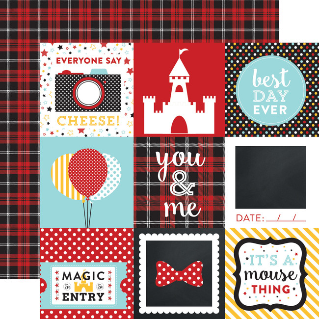 Magical Adventure 4x4 Journaling Cards 12x12 Patterned Paper