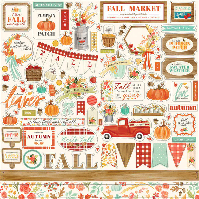 Fall Market Element Sticker Sheet