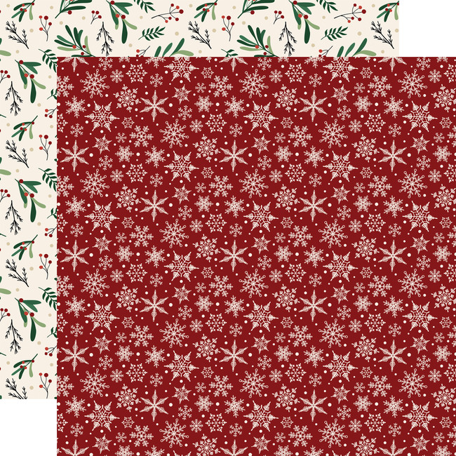 A Cozy Christmas: Snowflakes 12x12 Patterned Paper