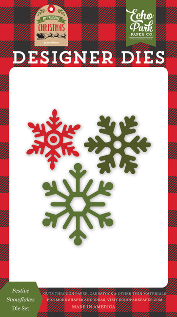 My Favorite Christmas: Festive Snowflakes Medium Die Set