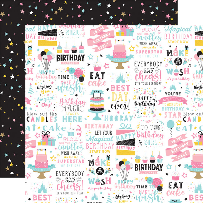 Magical Birthday Girl: Birthday Magic 12x12 Patterned Paper