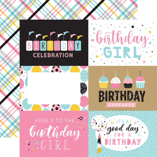 Magical Birthday Girl: 6x4 Journaling Cards 12x12 Patterned Paper