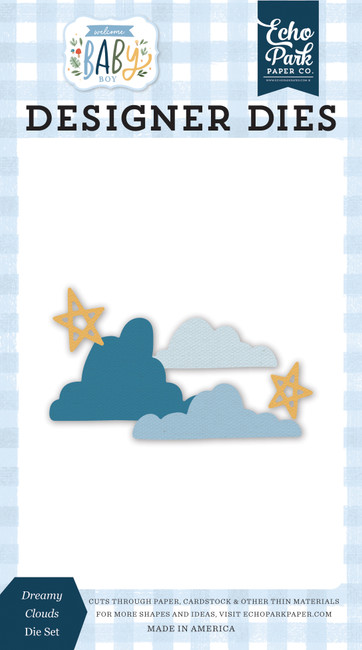 Welcome Baby Boy: Dreamy Clouds Small Die Set