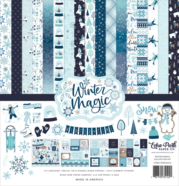 Reminisce Magical Too Winter Scrapbook Paper - 5 Sheets