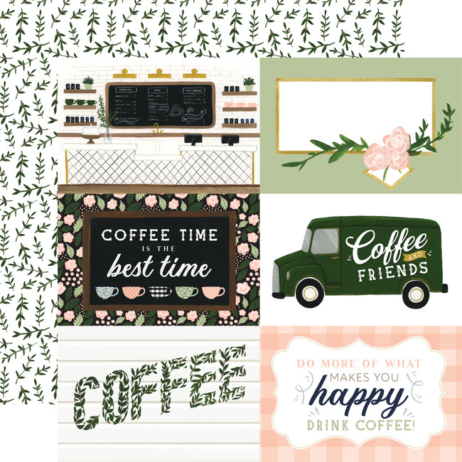 Coffee & Friends: 6x4 Journaling Cards 12x12 Patterned Paper