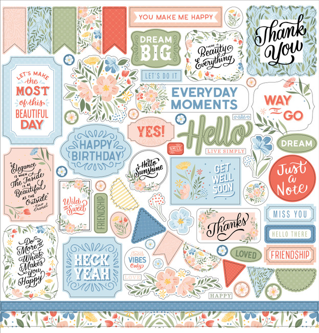 Salutations No. 1: You Make Me Happy Stamp Set - Echo Park Paper Co