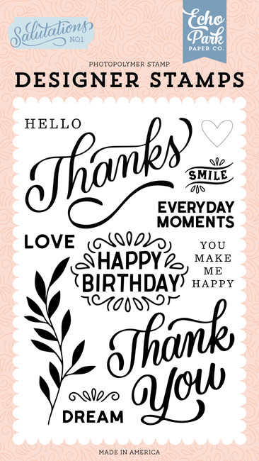 Salutations No. 1: Thanks Stamp Set