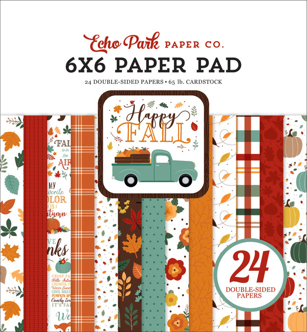 Echo Park Paper Happy Fall 12x12 Scrapbook Cardstock Collection