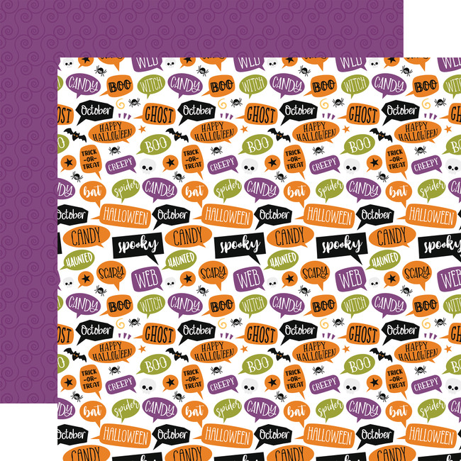Halloween Magic: Spooky Scary 12x12 Patterned Paper