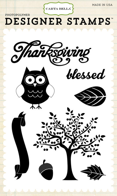 Thankful Blessing 4x6 Stamp