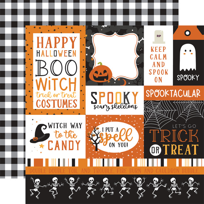 Halloween Party: Multi Journaling Cards 12x12 Patterned Paper