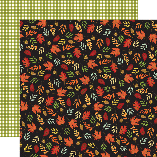 Carta Bella Paper - Welcome Autumn Collection - 12 x 12 Double Sided Paper  - Crisp Leaves