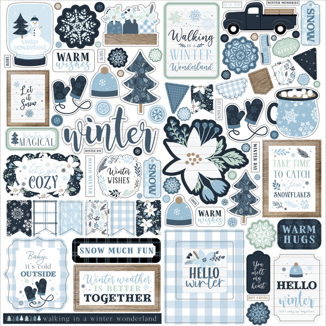 Let It Snow Stickers from Main Planner December 2023