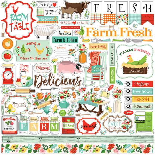 Farm To Table Element Sticker