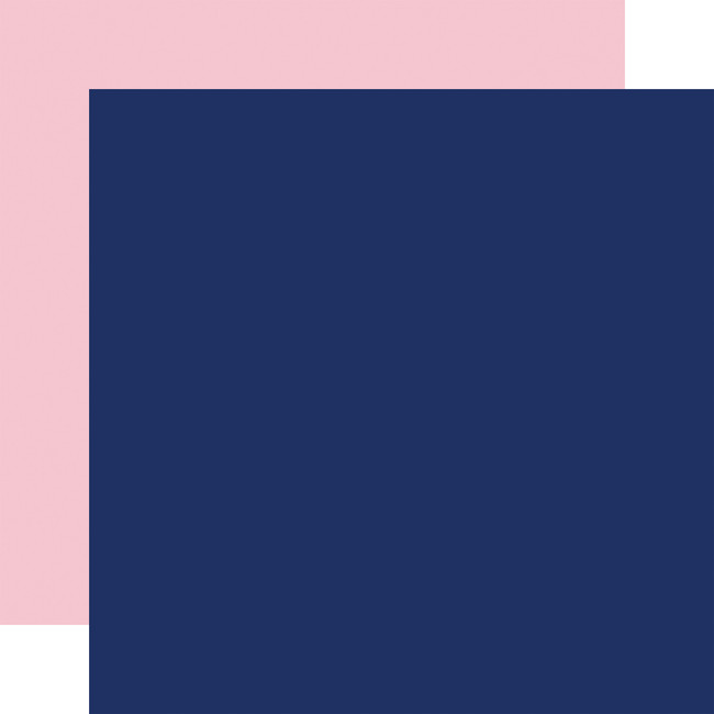 Birthday Salutations: Designer Solids - Navy/Pink