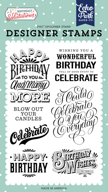 Birthday Salutations: Birthday Wishes Stamp Set