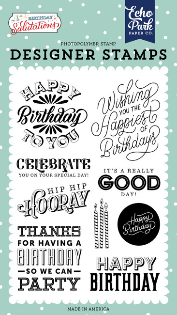 Birthday Salutations: Happy Birthday To You Stamp Set