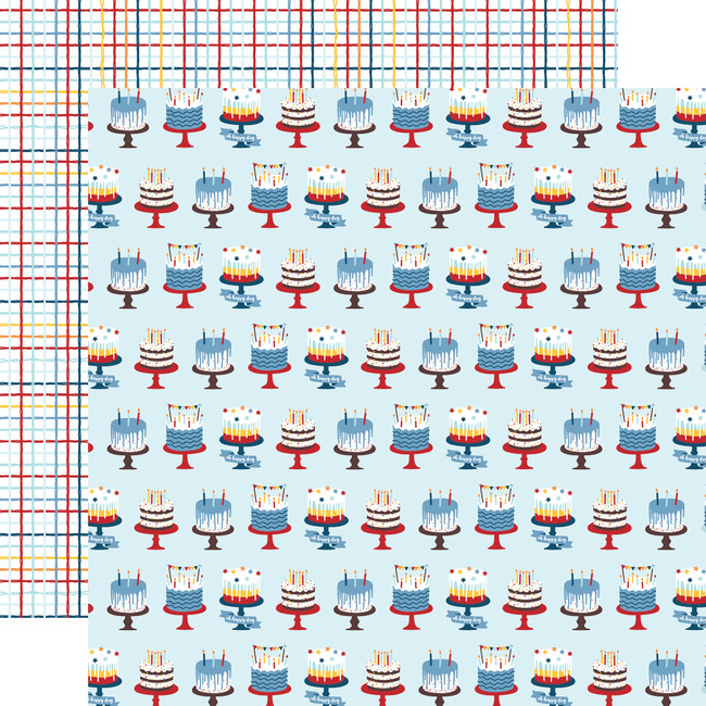 Birthday Boy: Let's Eat Cake 12x12 Patterned Paper