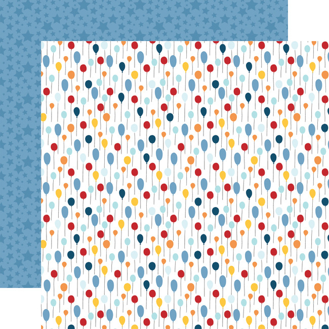 Birthday Boy: Birthday Boy Balloons 12x12 Patterned Paper