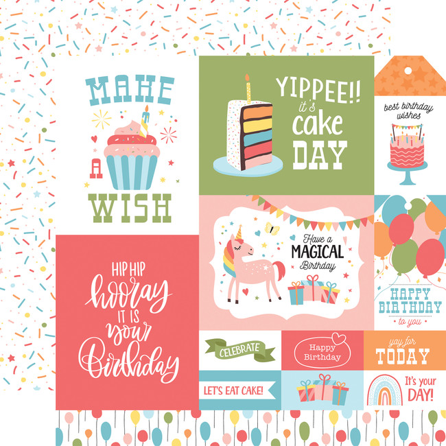 Birthday Girl: Multi Journaling Cards 12x12 Patterned Paper