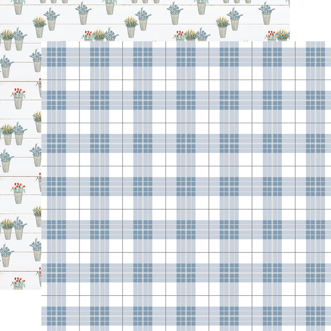 Farmhouse Summer: Perfect Day Plaid 12x12 Patterned Paper