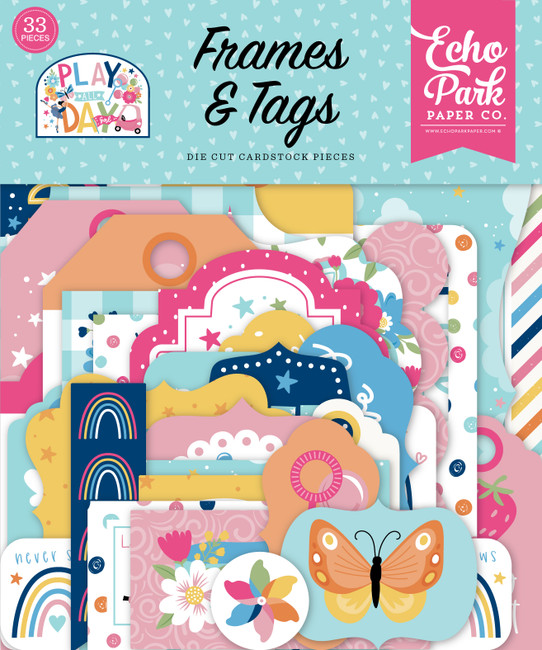 PAG268025 - Play All Day Girl Frames & Tags