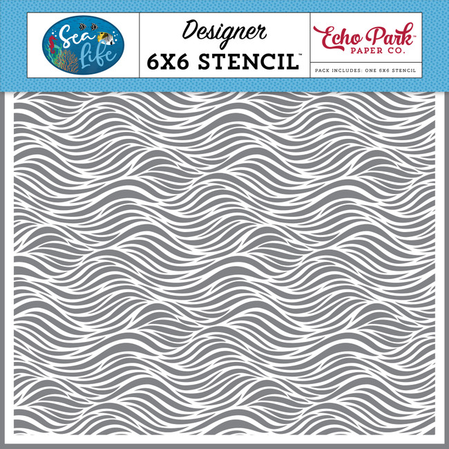 SL279035 - Ocean Waves Stencil