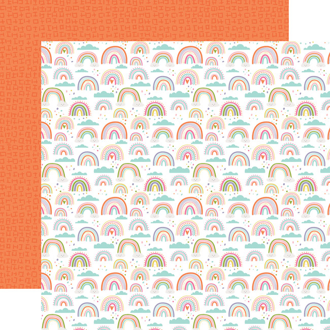 All About A Girl: Colorful Skies 12x12 Patterned Paper