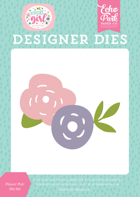 All About A Girl: Flower Pair Medium Die Set