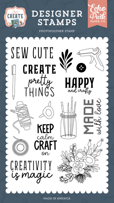 Let's Create: Create Pretty Things Stamp Set