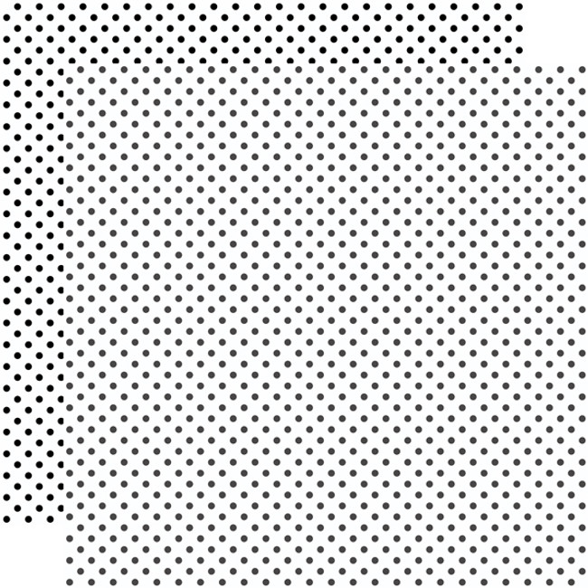 Dots & Stripes: White Dots 12x12 Patterned Paper