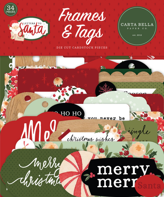 CBLS155025 - Letters To Santa Frames & Tags