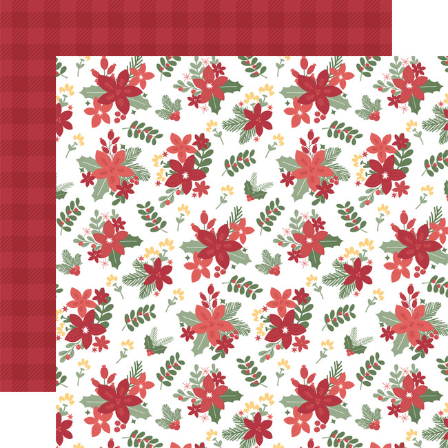 Santa Claus Lane: Flowers for Santa 12x12 Patterned Paper