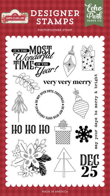Santa Claus Lane: Very Very Merry Stamp Set