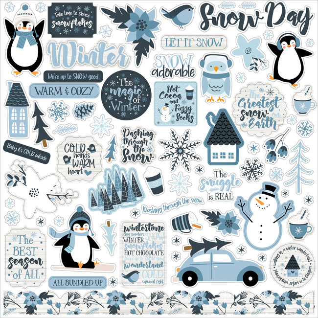 Winter Is Coming Double-Sided Cardstock 12 inchx12 inch-More Snow