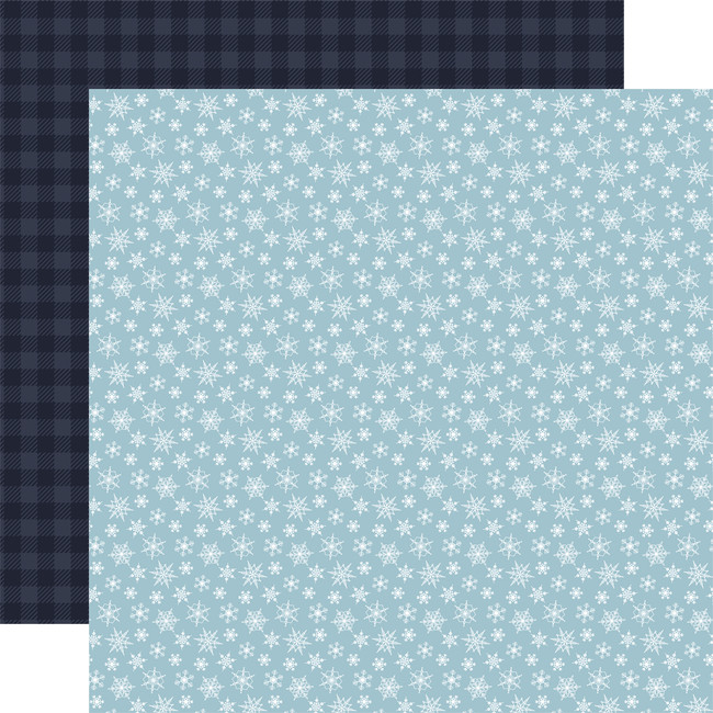 Snowed In: Blizzarding Blue 12x12 Patterned Paper
