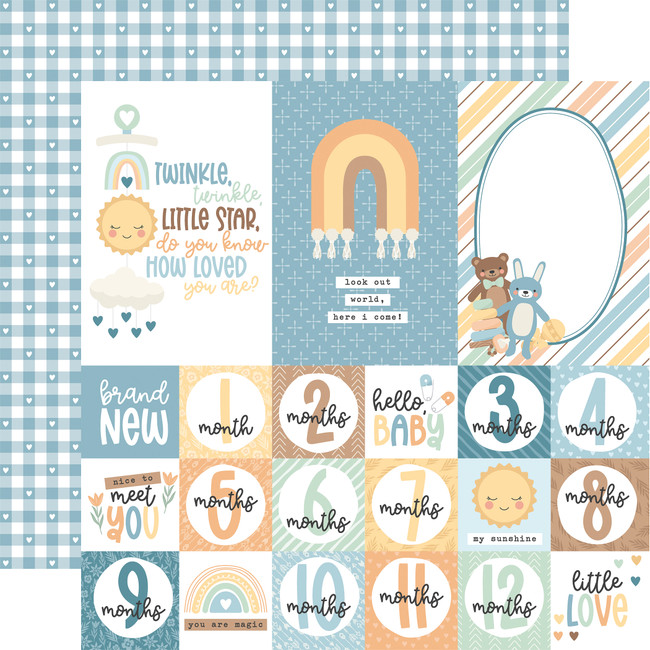 Our Baby Boy: Multi Journaling Cards 12x12 Patterned Paper