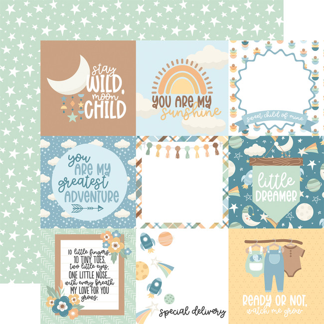 Our Baby Boy: 4x4 Journaling Cards 12x12 Patterned Paper