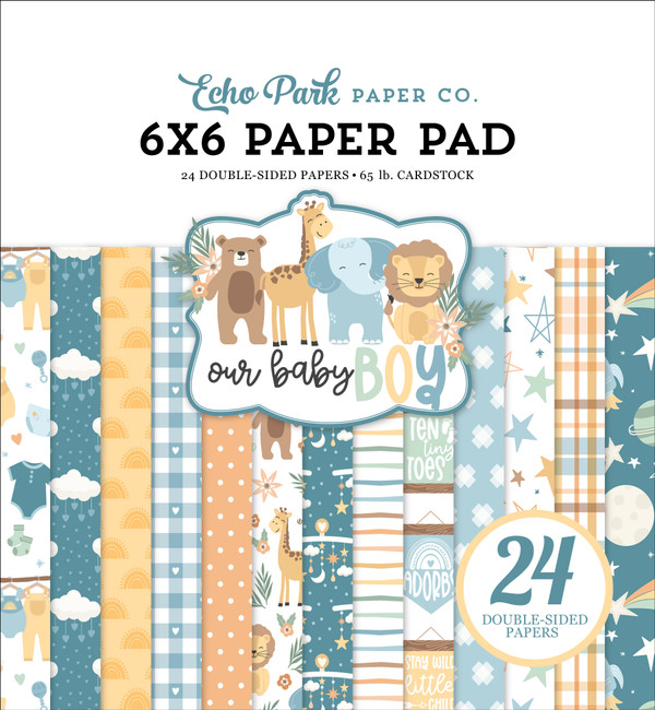 Welcome Baby Boy Puffy Stickers - Echo Park Paper Co.