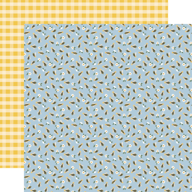 Here There and Everywhere: Blissful Bees 12x12 Patterned Paper