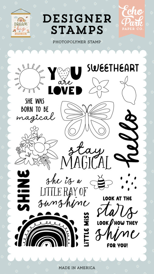 Dream Big Little Girl: Born To Be Magical Stamp Set