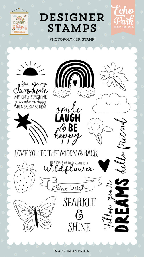 Dream Big Little Girl: She Is A Wildflower Stamp Set