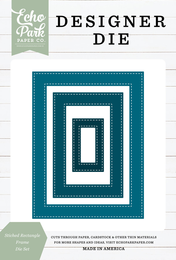 Stitched Rectangular Frame Large Die Set