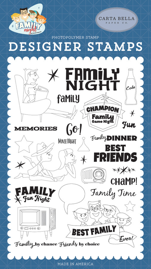 Family Night: Family Time 4x6 Stamp Set
