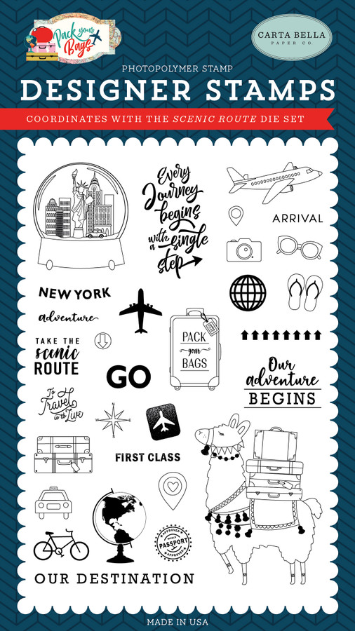 Pack Your Bags: Scenic Route 4x6 Stamp Set