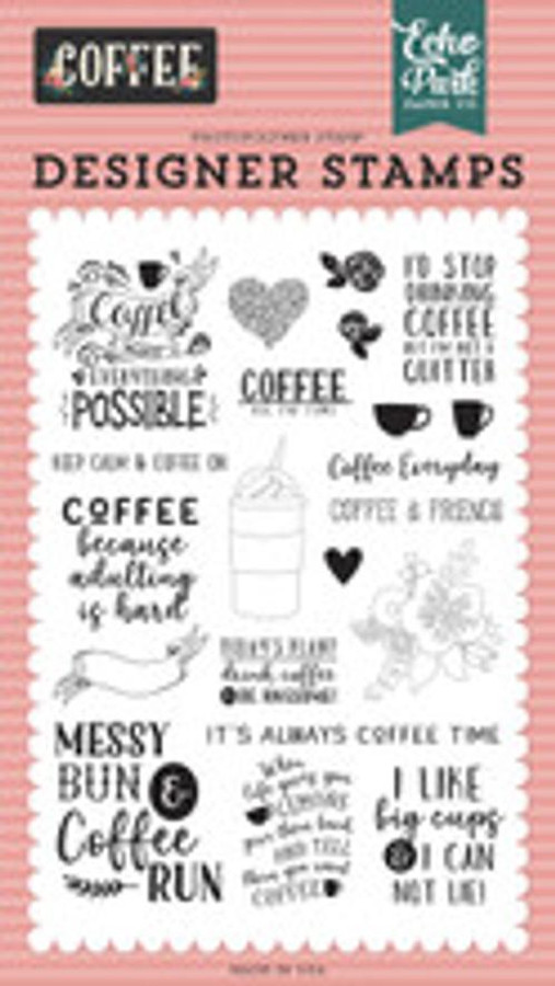 Coffee: Coffee Time 4x6 Stamp Set