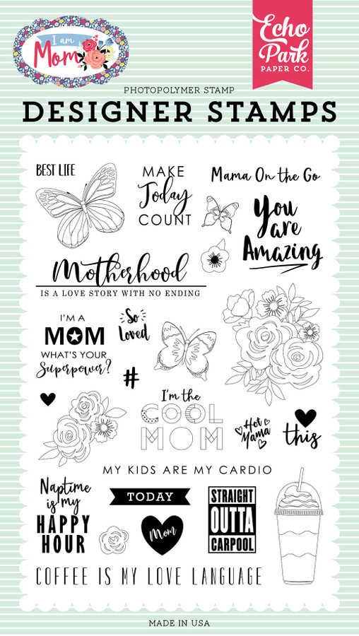 I Am Mom: Motherhood Stamp set